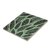 Feathered Grüntöne Fliese (Seite)