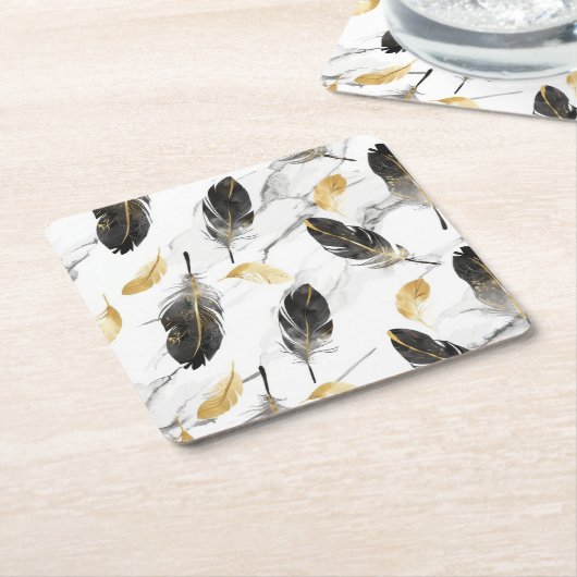 "Feathered Harmony Untersetzer" Rechteckiger Pappuntersetzer (angewinkelt)