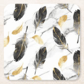 "Feathered Harmony Untersetzer" Rechteckiger Pappuntersetzer (Vorderseite)