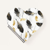 "Feathered Heart Notebook" Notizblock (Vorderseite)