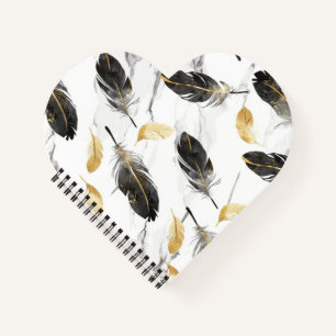 "Feathered Heart Notebook" Notizblock