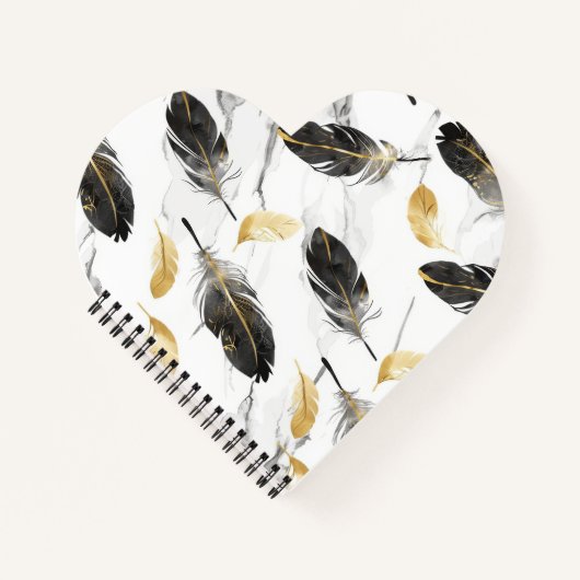 "Feathered Heart Notebook" Notizblock (Vorderseite)