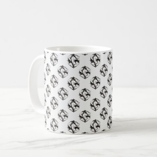 Feathered Hex Elegance Kaffeetasse (Vorderseite Links)