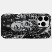 Feathered indischer Mädchenkrieger Case-Mate iPhone Hülle (Rückseite (Horizontal))