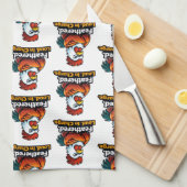 Feathered, Loud. in charge. Roster quote Geschirrtuch (Viertel Falte)