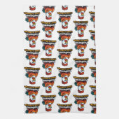 Feathered, Loud. in charge. Roster quote Geschirrtuch (Vertikal)