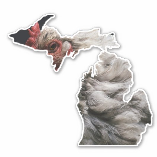 Feathered Michigan Sticker (Vorderseite)