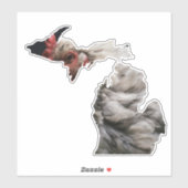 Feathered Michigan Sticker (Blatt)