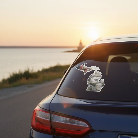 Feathered Michigan Sticker