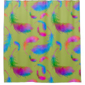 Feathered Rain in Spring Duschvorhang (Vorderseite)