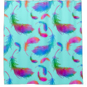 Feathered Rain in Winter Duschvorhang (Vorderseite)