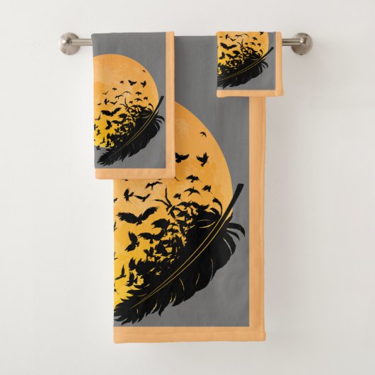 Feathered Raven Bath Handtuch Set (Insitu)