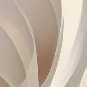 Feathered Rhapsody | Beige Abstrakte Kunst Poster