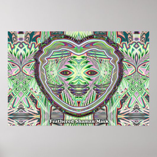Feathered Shaman Mask poster (Vorne)