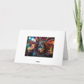 💚 💜 💛 Feathered Splendor: Mardi Gras Opulence Karte (Rückseite)