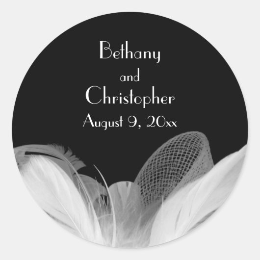 Feathered Sticker aus den 20er Jahren (Vorderseite)