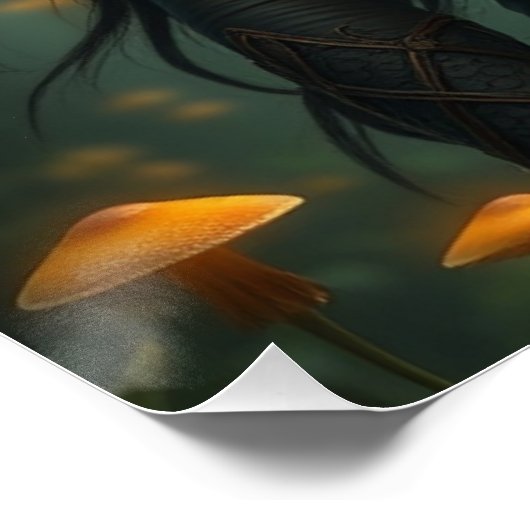 Feathered Warrior Fairy Art Poster (Ecke)