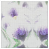 Feathered White Crocus Stoff (Nahaufnahme)