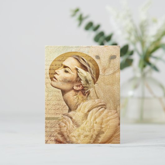 Featherfreunde Postkarte (Stehend Vorderseite)