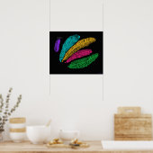 Featherische originelle Kunstfarben Poster (Küche)
