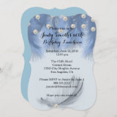 Feathers 60. Geburtstagsparty Einladungen (Vorne/Hinten)