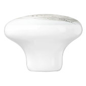 Feathers African Gray Parrot Keramikknauf (Seitenansicht)