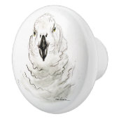 Feathers African Gray Parrot Keramikknauf (Rechts)