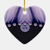 Feathers and Diamonds Keramik Ornament (Hinten)
