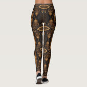Feathers and Gear Steampunk Leggings (Rückseite)