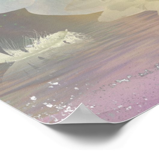 Feathers and Rainbows Poster (Ecke)