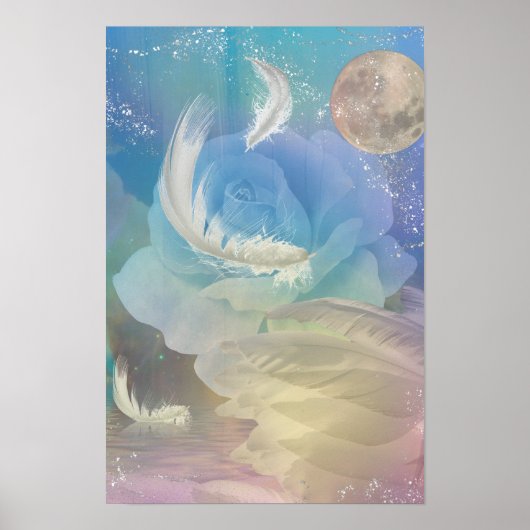 Feathers and Rainbows Poster (Vorne)