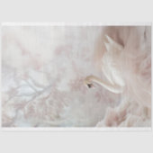 Feather's and Tulle, Romantischer Ethereal Swan Seidenpapier (Vorderseite)