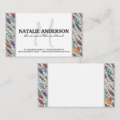 Feathers and Wirbel Pattern Visitenkarte (Vorne/Hinten)