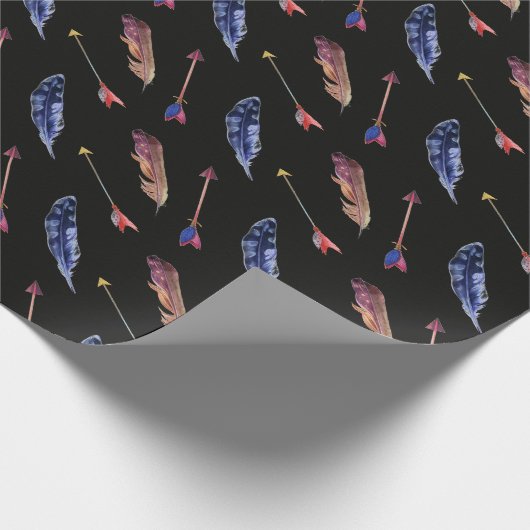 Feathers & Arrows Geschenkpapier (Ecke)