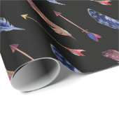 Feathers & Arrows Geschenkpapier (Rolleneckpunkt)