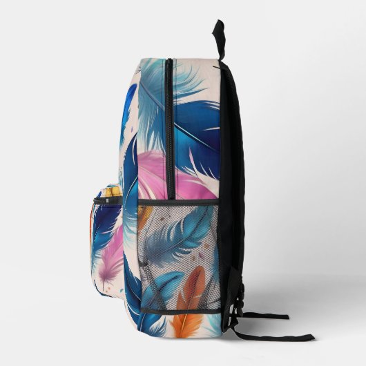 Feathers Bedruckter Rucksack (Rechts)