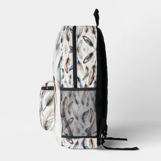 Feathers Bedruckter Rucksack (Rechts)