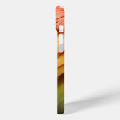 Feathers Blue Orange Lila Case-Mate iPhone Hülle (Rückseite / Links)