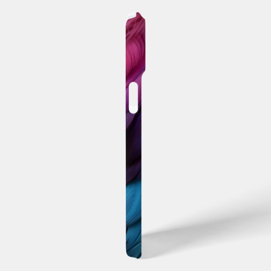 Feathers Blue Orange Lila Case-Mate iPhone Hülle (Rückseite / Rechts)