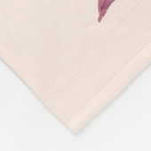 Feathers Boho Aquarelltüte Fleecedecke (Ecke)