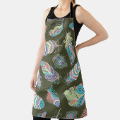 Feathers Boho Nahtlose Muster. Stammesvolkstümlich Schürze (InSitu)