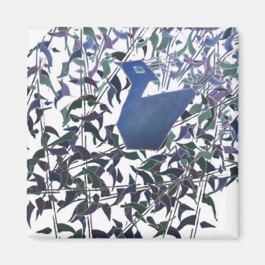 FEATHERS DER ETERNAL LIEBE PEACOCK MAGNET (Vorne)