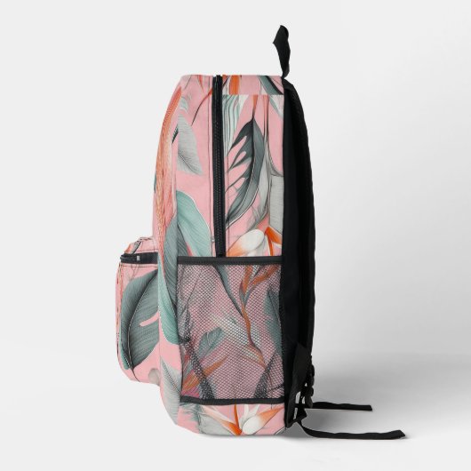 Feathers Design Backpack Bedruckter Rucksack (Rechts)