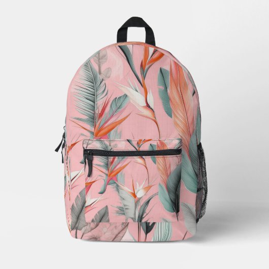Feathers Design Backpack Bedruckter Rucksack (Vorderseite)