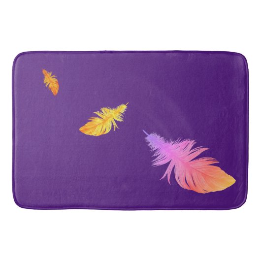 Feathers Design Bath Mat Badematte (Vorderseite)