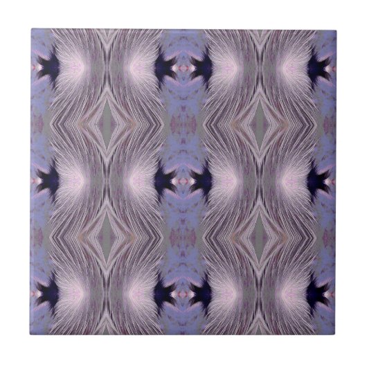 Feathers Diamond Pattern Fliese (Vorderseite)