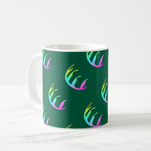 Feathers Dk Green Kaffeetasse