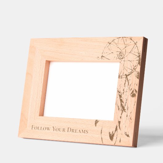 Feathers Dream Catcher Geätzte Rahmen (Links)