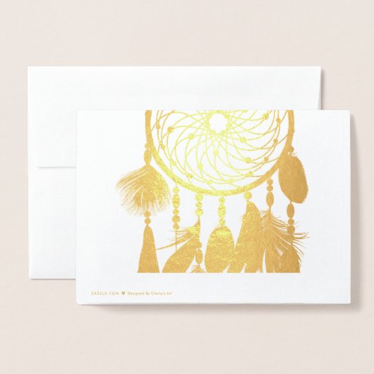 Feathers Dreamcatcher | Für jeden Fall Folienkarte (Rückseite mit Umschlag)