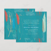 Feathers Einladung (Vorne/Hinten)